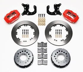 Wilwood Forged Dynalite P/S Rear Kit Red Chevy 12 Bolt-Spec 3.15in Brng - 0