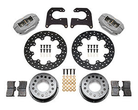 Wilwood Forged Dynalite Rear Drag Kit Drilled Rotor Chevy 12 Bolt-Spec 3.15in Brng - 0