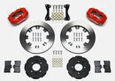 Wilwood Forged Dynalite Front Hat Kit 12.19in Red 94-01 Honda/Acura w/262mm Disc-2
