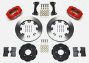 Wilwood Forged Dynalite Front Hat Kit 12.19in Red 90-99 Civic w/240 mm Disc-2