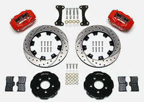 Wilwood Forged Dynalite Front Hat Kit 12.19in Drilled Red 00-04 PT Cruiser/03-04 SRT/4 - 0