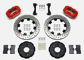 Wilwood Forged Dynalite Front Hat Kit 12.19in Drilled Red 02-06 Acura RSX-5 Lug - 0