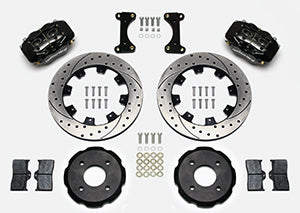 Wilwood Forged Dynalite Front Hat Kit 12.19in Drilled 2002 Mitsubishi Lancer