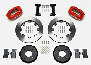 Wilwood Forged Dynalite Front Hat Kit 12.19in Drilled Red 2002 Mitsubishi Lancer