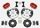 Wilwood Forged Dynalite Front Hat Kit 12.19in Drilled Red 2002 Mitsubishi Lancer-2