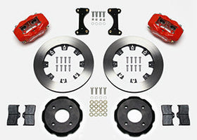 Wilwood Forged Dynalite Front Hat Kit 12.19in Drilled Red 2002 Mitsubishi Lancer - 0