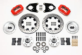 Wilwood Forged Dynalite Front Kit 12.19in Drilled Red 71-80 Pinto/Mustang II Disc & Drum - 0