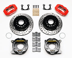 Wilwood Forged Dynalite P/S P-B Kit Drilled-Red Big Ford 2.36in Offset - 0