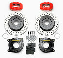 Wilwood Forged Dynalite P/S P-B Kit Drilled-Red Chevy 12 Bolt w/ C-Clips-2