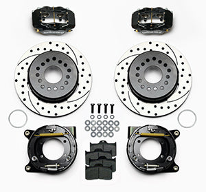 Wilwood Forged Dynalite P/S Park Brake Kit Drilled Chevy 12 Bolt w/ C-Clips