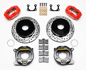 Wilwood Forged Dynalite P/S Park Brake Kit Drilled Red Big Ford 2.36in Offset Currie Blank - 0