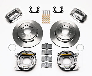 Wilwood Forged Dynalite P/S Park Brake Kit Polished Small Ford 2.66in Offset