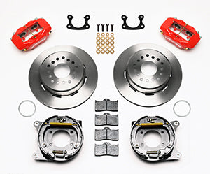 Wilwood Forged Dynalite P/S Park Brake Kit Red Small Ford 2.66in Offset