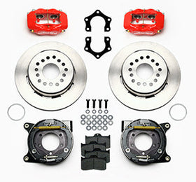 Wilwood Forged Dynalite P/S Park Brake Kit Red Mopar/Dana 2.36in Off w/Snap Ring Brng - 0