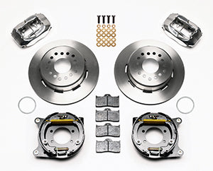 Wilwood Forged Dynalite P/S Park Brake Kit Polished Ford 8.8 w/2.5in Offset-5 Lug