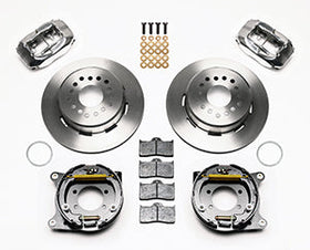 Wilwood Forged Dynalite P/S Park Brake Kit Polished Ford 8.8 w/2.5in Offset-5 Lug - 0