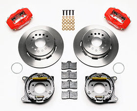 Wilwood Forged Dynalite P/S Park Brake Kit Red Ford 8.8 w/2.5in Offset-5 Lug - 0