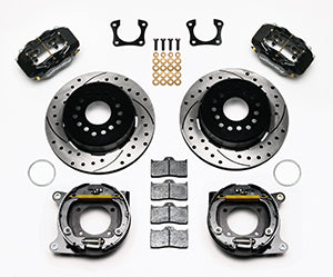 Wilwood Forged Dynalite P/S Park Brake Kit Drilled 58-64 Olds/Pontiac Ends