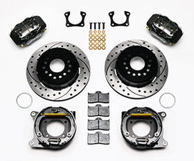 Wilwood Forged Dynalite P/S Park Brake Kit Drilled 58-64 Olds/Pontiac Ends - 0