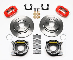 Wilwood Forged Dynalite P/S Park Brake Kit Red 58-64 Olds/Pontiac Ends - 0