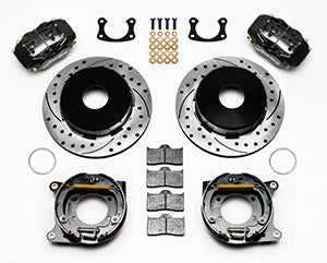 Wilwood Forged Dynalite P/S Park Brake Kit Drilled Big Ford New 2.50in Offset Currie Blank