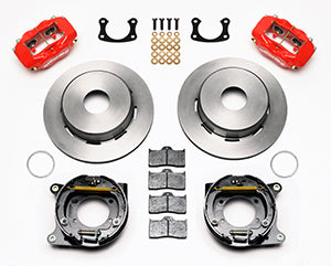Wilwood Forged Dynalite P/S Park Brake Kit Red Big Ford New 2.50in Offset Currie Blank