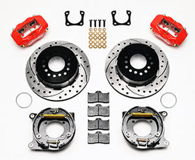 Wilwood Forged Dynalite P/S Park Brake Kit Drilled Red Chevy 12 Bolt-Spec 3.15in Brng - 0