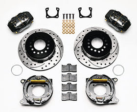 Wilwood Forged Dynalite P/S Park Brake Kit Drilled Chevy 12 Bolt-Spec 3.15in Brng - 0