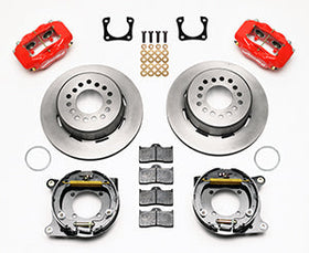 Wilwood Forged Dynalite P/S Park Brake Kit Red Chevy 12 Bolt-Spec 3.15in Brng - 0