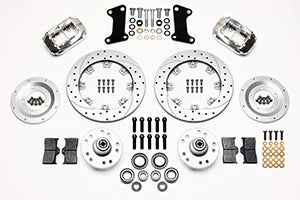 Wilwood Forged Dynalite Front Kit 12.19in Drill-Zinc Pol 67-69 Camaro 64-72 Nova Chevelle