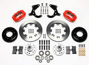 Wilwood Forged Dynalite Front Kit 12.19in Red 55-57 Chevy-2