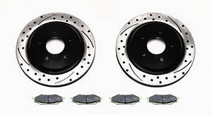 WILWOOD Pro-Matrix Rear Kit-Drilled 97-04 Corvette C5 All / 05-13 C6 Base