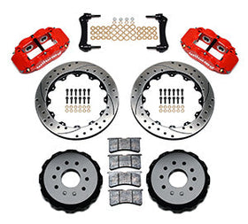 Wilwood Narrow Superlite 4R Rear Kit 12.88in Drilled Red 97-04 Corvette C5/Z06 - 0