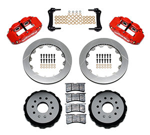 Wilwood Narrow Superlite 4R Rear Kit 12.88in Red 97-04 Corvette C5/Z06