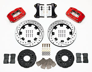 Wilwood Dynapro Radial Front Kit 12.19in Drilled Red 95-99 Mitsubishi Eclipse (*Line Kit Needed*)