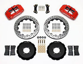 Wilwood FSLI4 Front Hat Kit 13.00in Drilled Red 2003-05 Scion xA xB - 0