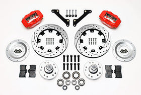 Wilwood Forged Dynalite Front Kit 12.19in Drilled Red 70-78 Camaro - 0