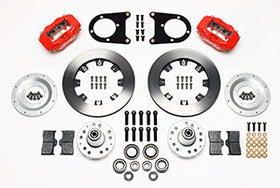 Wilwood Forged Dynalite Front Kit 12.19in Red 37-48 Ford Psgr. Car Spindle - 0