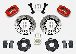 Wilwood Forged Dynalite Front Hat Kit 11.00in Drilled Red Integra/Civic w/Fac.240mm Rtr
