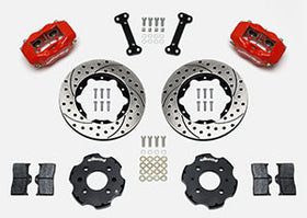 Wilwood Forged Dynalite Front Hat Kit 11.00in Drilled Red Integra/Civic w/Fac.240mm Rtr - 0