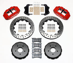 Wilwood Narrow Superlite 6R Front Hat Kit 13.06in Drilled Red 2004-2006 Pontiac GTO - 0