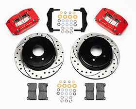 Wilwood Dynapro Radial Rear Kit 12.19in Drilled Red 2004-2006 Pontiac GTO - 0