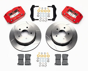 Wilwood Dynapro Radial Rear Kit 12.19in Drilled Red 2004-2006 Pontiac GTO