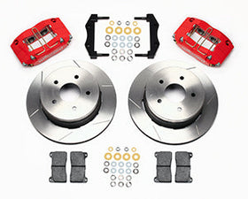 Wilwood Dynapro Radial Rear Kit 12.19in Drilled Red 2004-2006 Pontiac GTO - 0