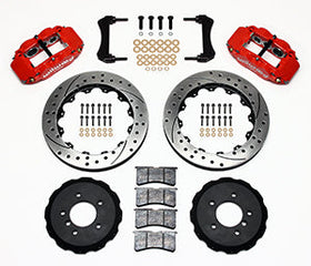 Wilwood Narrow Superlite 6R Front Hat Kit 13.06in Drilled Red E36 BMW M3 - 0