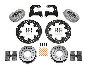 Wilwood Forged Dynalite Rear Drag Kit Drilled Rotor Mopar/Dana 2.50in Off w/Snap Ring Brng - 0