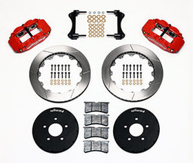 Wilwood Narrow Superlite 6R Front Hat Kit 12.88in Red 1994-2004 Mustang - 0
