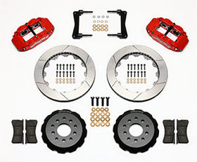Wilwood Narrow Superlite 6R Front Hat Kit 13.06in Red 2005-2014 Mustang - 0