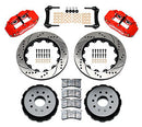 Wilwood Narrow Superlite 4R Rear Kit 14.00in Drill Red 97-04 Corvette C5/Z06 05-13 C6-2