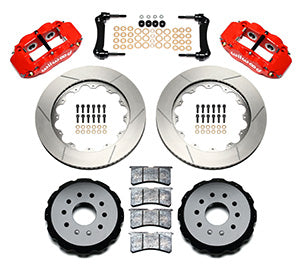 Wilwood Narrow Superlite 4R Rear Kit 14.00in Red 97-04 Corvette C5/Z06 05-13 C6